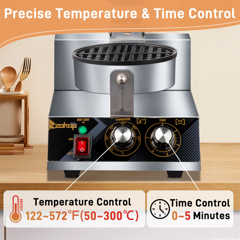 Gaufrier 1200W commercial