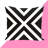 Stripe Geometric Reversible Throw Pillow-602762490