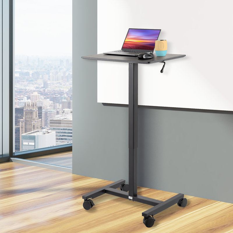 Bureau ou support à roulettes airLIFT l 24,4 po, Noir