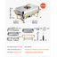 Chafing Dishes for Buffet Set, 9QT Stainless Steel Chafer, for Banquet Party Wedding, Rectangle Buffet Server Warmer, 2 Full & 4 Half-Size Pans, Glass Lid, Fuel Holder, Tong, Glass Pad-136389142