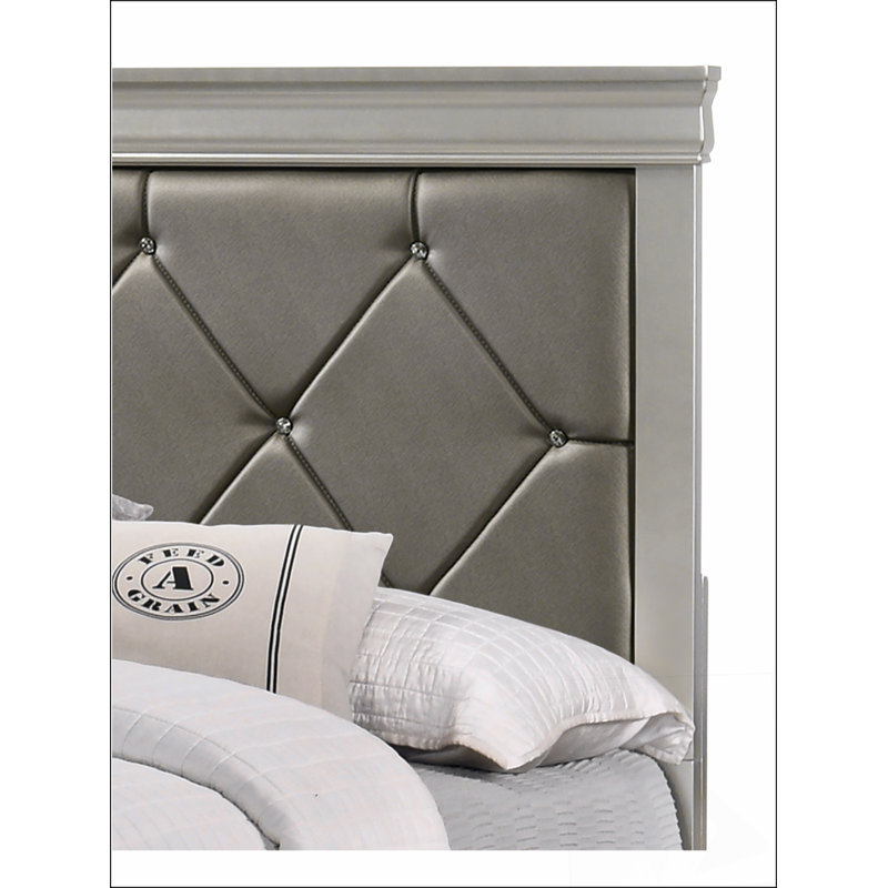 Tête de lit tapissier en polyuréthane, Beige, Roi