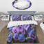 Ensemble de housse de couette en microfibre / polyester mauve Pansies-930238841