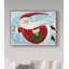 « père noël avec couronne », art sur toile-31977895