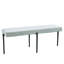 Laforge Bench-Natural Iron w/Muslin Cushion-Lg