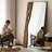 Zen-Style Pine Frame Large-Sized Full-Length Mirror-118625727