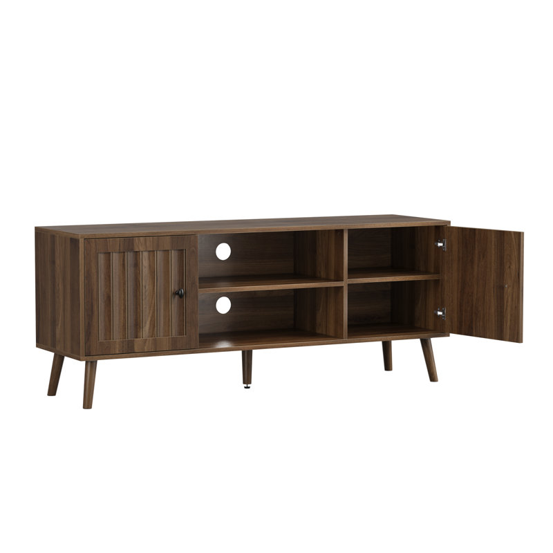 Storage Tv Stands & Entertainment Centers, 55 Inch Wood Modern Home
