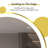 Wall-mounted Round Bathroom Mirror With Led-lights Anti-fog Dimmable Glod Frame Vanity Makeup Mirrors-1003750073