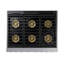 36" Pro-Range 6 Burners, Transitional, Silver, NG/LP-1804284001