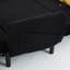Fauteuil inclinable en velours noir avec causeuse-1567617485