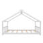 Lit double en bois pleine grandeur, blanc