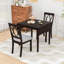 Ensemble de table de salle à manger 3 pièces peu encombrant avec abattants et chaises rembourrées pour petite place-464415071-464415070