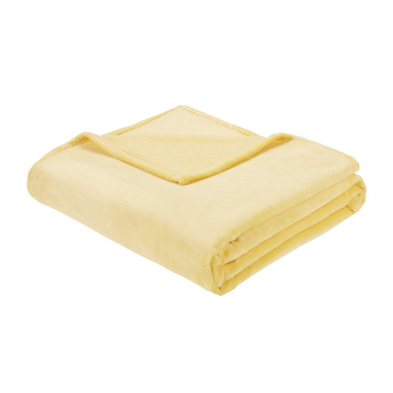 Couverture surdimensionnée en peluche , Très grand, Jaune