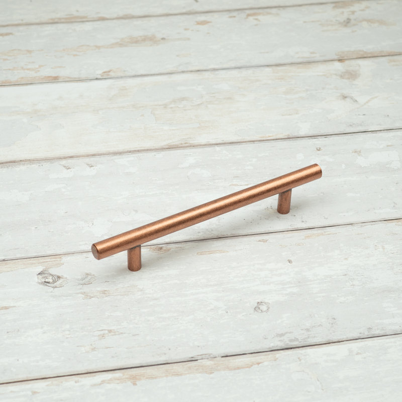 Antique Copper Cabinet T-Bar Handles, 128mm
