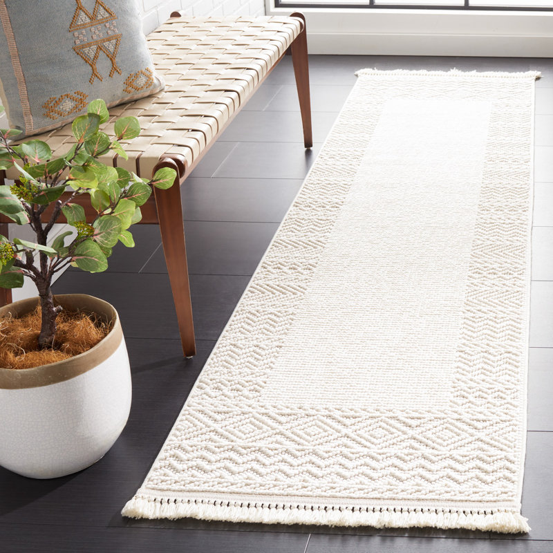 Tapis à motif géométrique Jabus Performance, Tapis de couloir 2 pi 2 po x 8 pi
