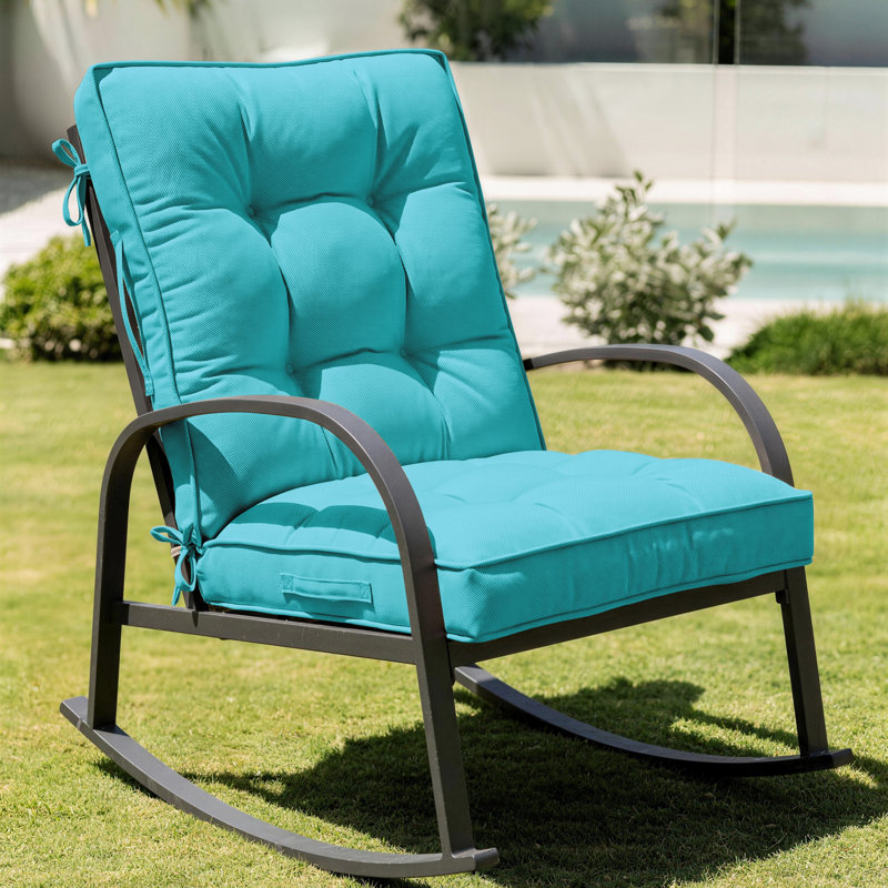 Coussin de siège / dossier d'extérieur, 1, 20" W x 19" D, Aqua Blue