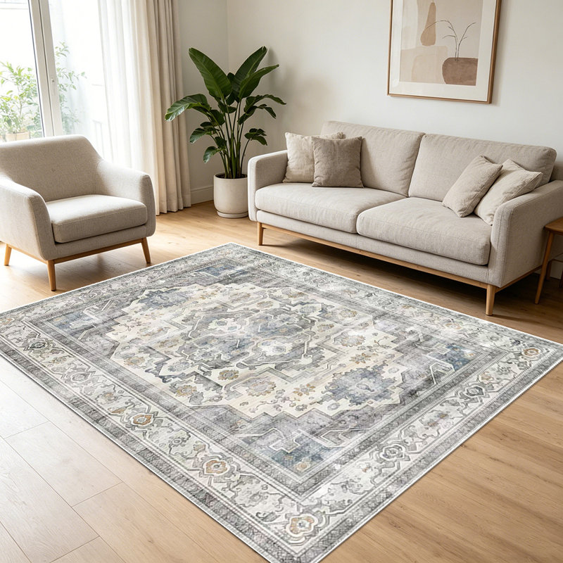 Vintage classical pattern carpet, soft and easy to clean, suitable for multiple scenarios, living room, bedroom, dining room, indoor carpet