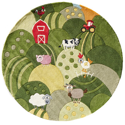 Barbra Handmade Polyester Rug