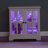 LED Curio Display Cabinet With Adjustable Shelves And Magnetic Closure, Retro Design For Showcasing Precious Possessions-550619350