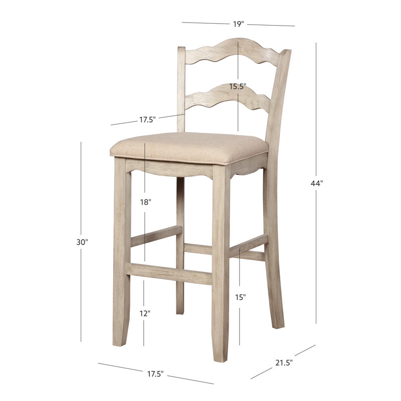 Gunnild Upholstered Counter Stool, Bar Stool (30" Seat Height)