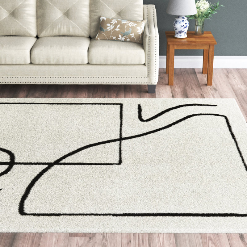 Pollman Abstract Indoor Rug, Rectangle 7'10" x 10'