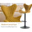 360° Swivel Upholstered Adjustable Height Bar Stools Counter Bar Stools with Sturdy Metal Frame -1932988437