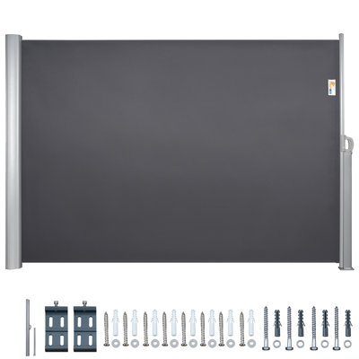 350 m B x 160 cm T Ausfahrbare Seitenmarkise