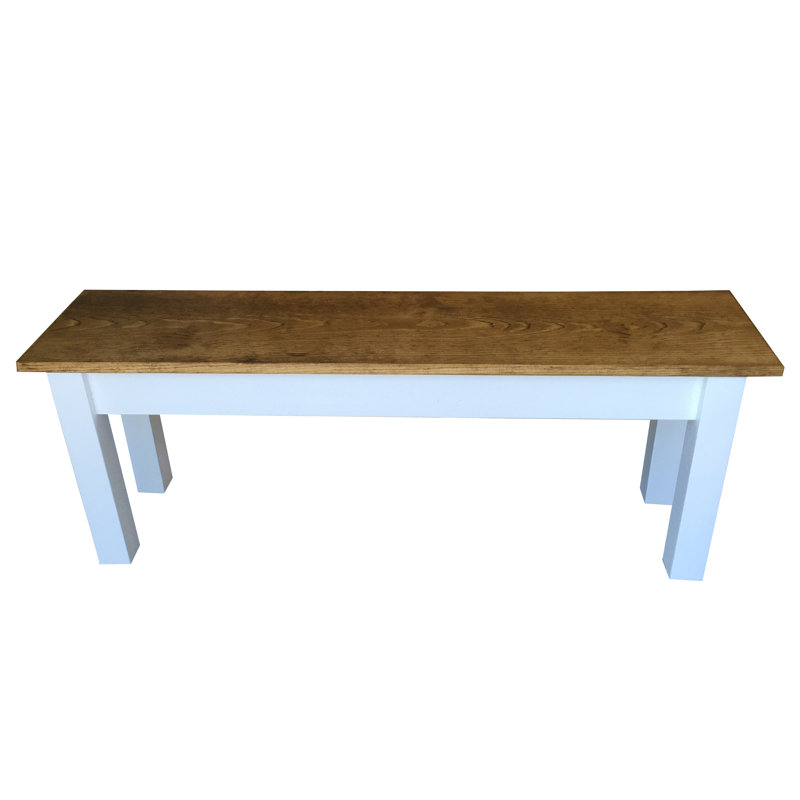 Banc en bois Robbinsdale, H 17 po x l 48 po x P 12 po