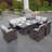 Allene Wicker 10 - Person Patio Conversation Sets with Cushions