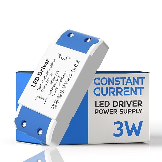 Constant Current LED Driver Power Supply Unit, Low Voltage Transformer for LED Strip Lights and DIY Lighting Projects, 3