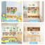 Armoire de rangement murale de classe avec banc, armoire de rangement à compartiments avec siège de rangement
