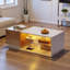 Pedestal Coffee Table with Storage