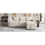 Beige Sectional Couch With Hidden Storage, Ports, Cup Holders L-Shaped Bed Reversible Chaise, Ample &-166918348