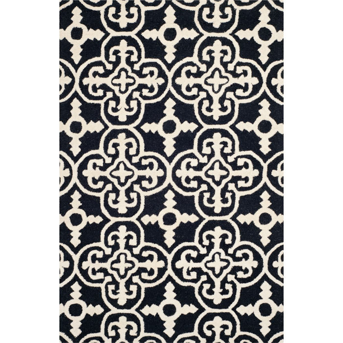 Brunswick Hand Tufted Wool Geometric Rug, Rectangle 2'6" x 4'