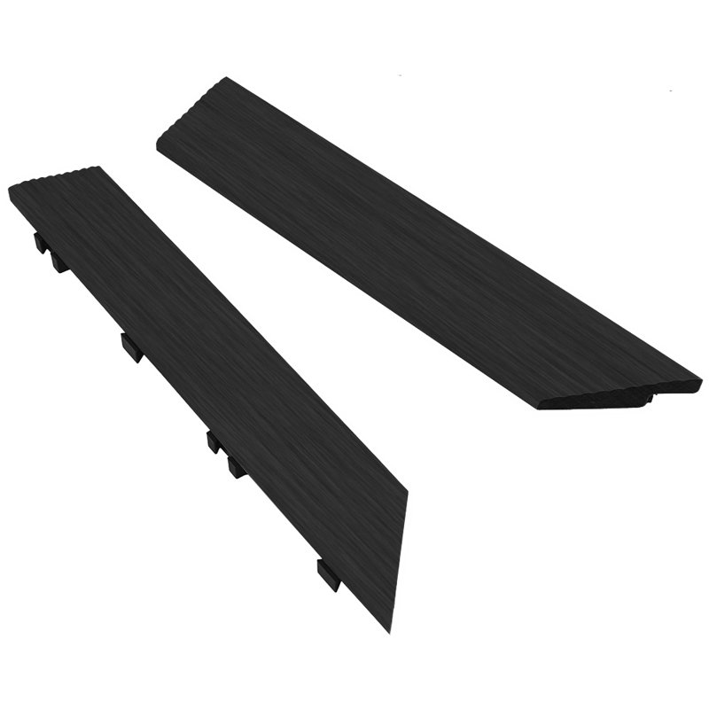 Carrelage de terrasse 2 "x 12" Quick Corner, Indian Ebony