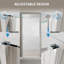Porte de douche en verre pivotante sans cadre de 34 à 36 po x H 72 po avec verre certifié SGCC-72146917-129687863