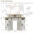 48" Corner Vanity with 3-Sided LED Mirror and Built-in Charging Station-618564950