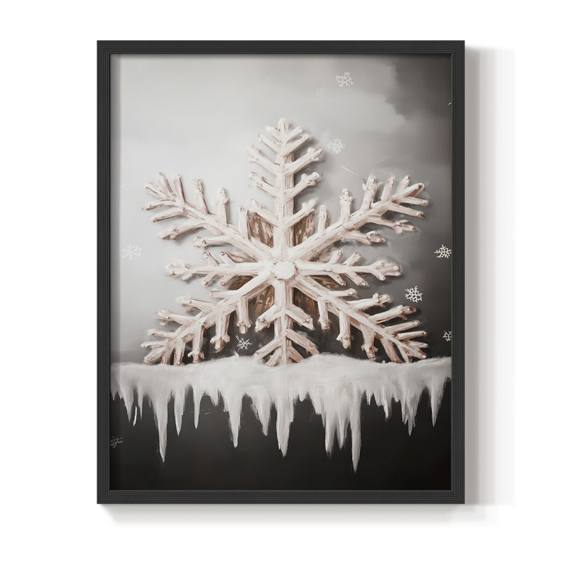 Art des Fêtes de Noël - série 2-CCGVVII, reproduction encadrée - bois massif, Noir, noir, noir, noir, H 15 po x l 12 po