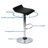 Swivel Upholstered Adjustable Height Counter Stool with Metal Frame-91479628