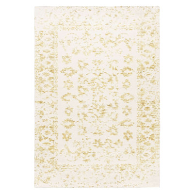 Tapis d'intérieur / extérieur en microfibre tissé à la machine Floral
