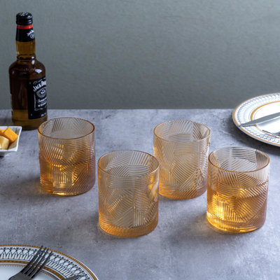 4 Piece 414ml Drinking Glass Set