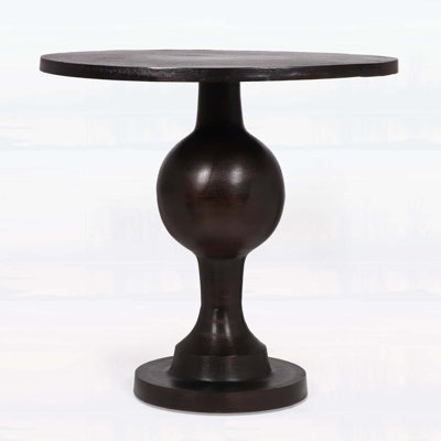 Aluminum Circular Dining Table with Bronze Finish, Elegant and Durable for Modern Interiors