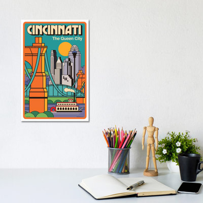 Affiche de voyage Cincinnati par Jim Zahniser-reproduction d’art