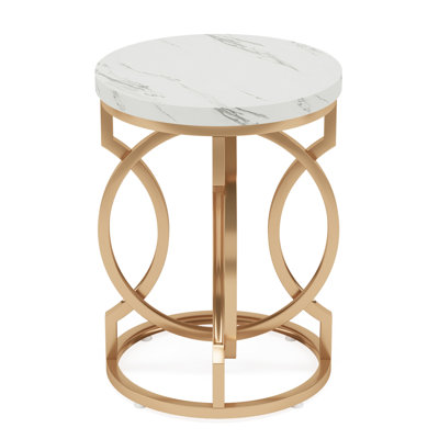 Small Round Side Table For Couch And Bedside, Multi-Functional End Table | Gift Idea