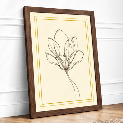 Delicate Flower Study Botanical - Framed Print