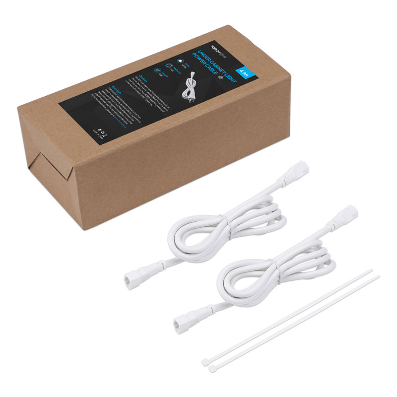 4.9Ft Extension Cable, Under Cabinet Light Extension Cable, Male To Female Interconnect Cable, 4.9ft