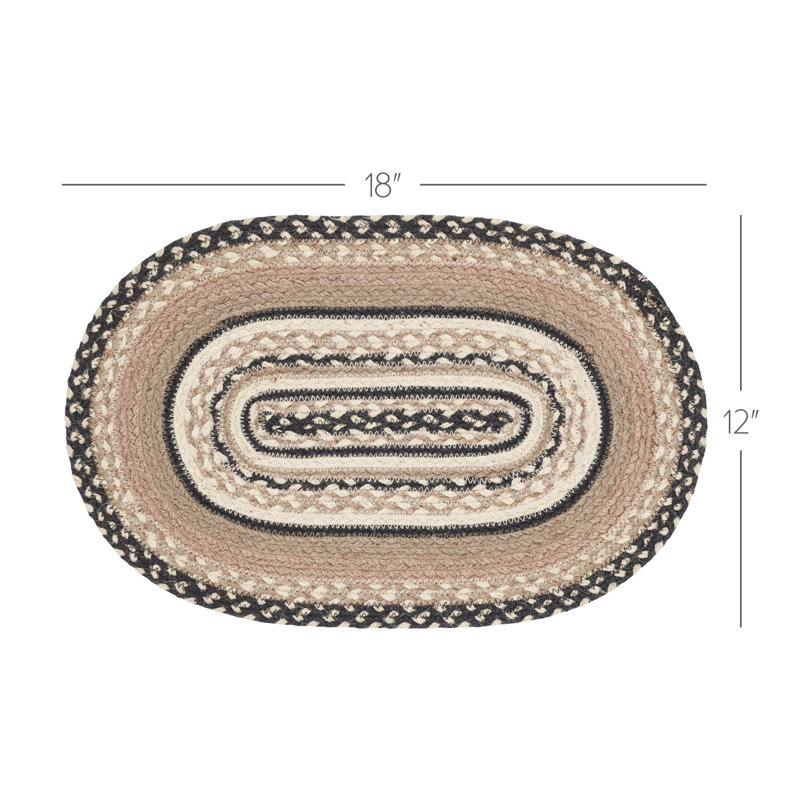 Sawyer Mill Jute Geometric Oval Placemat