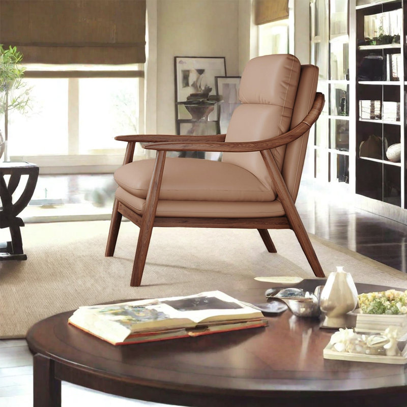 Nykeesha Faux Leather Accent Chair