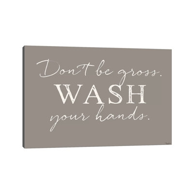 Wash Hands by Gigi Louise - Print on Canvas