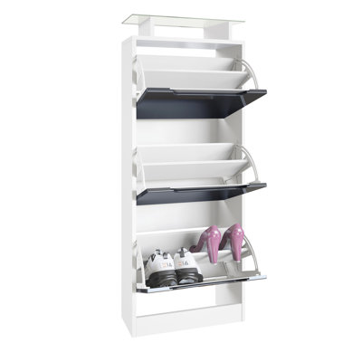 12 Pair Shoe Storage Cabinet