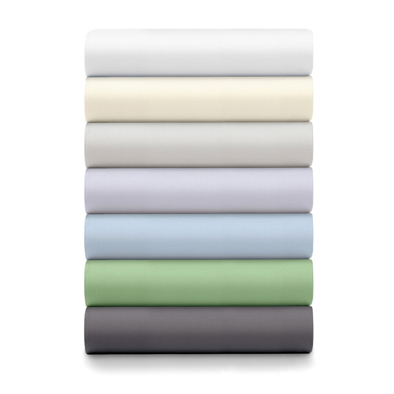 Ensemble de taies d'oreiller en satin de coton à densité de tissage 100% Collection Hotel, Standard / Grand, Gris anthracite